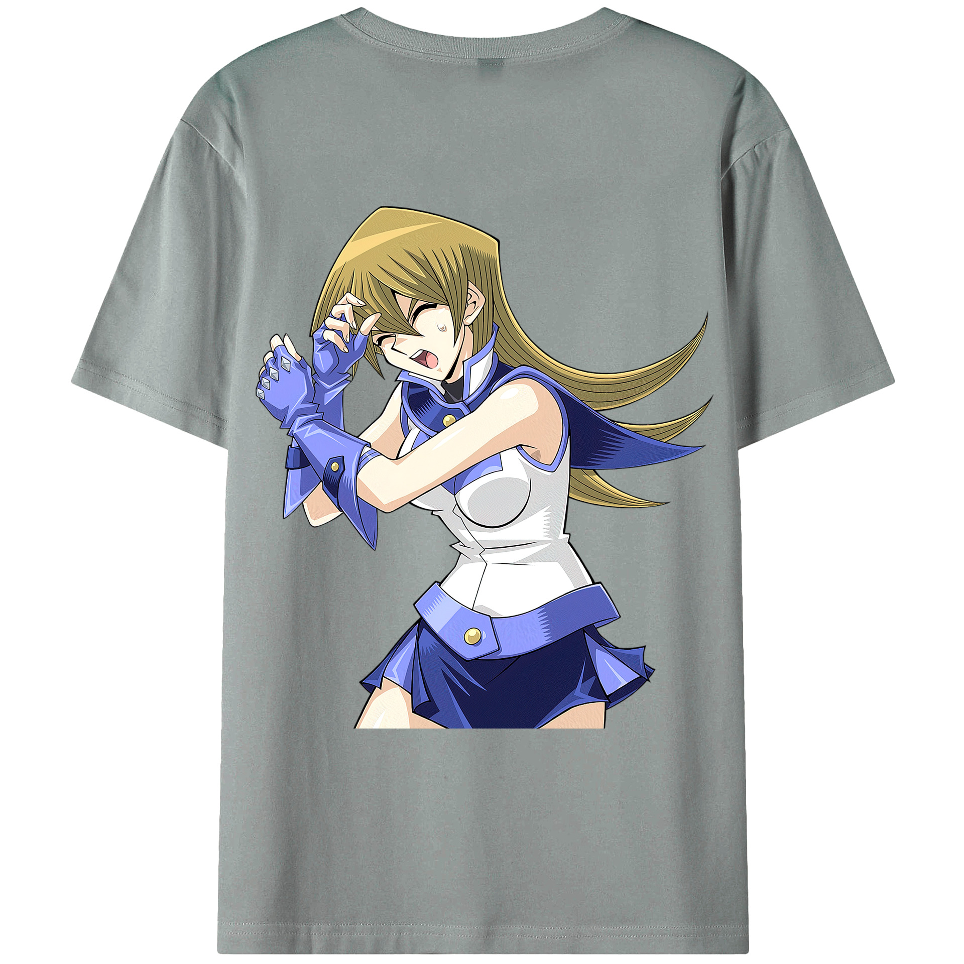 （画像用） 遊☆戯☆王 Yu-Gi-Oh! 綿100％ メンズ半袖Tシャツ（バックプリント） 通気性
